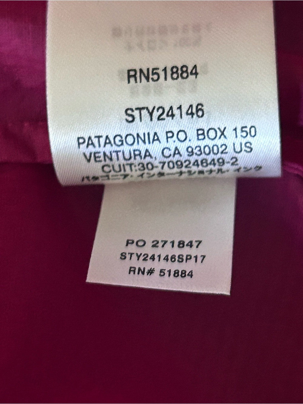 Patagonia Women's Houdini Jacket Nylon Water Repellent Pink Size Small Packable - Picture 10 of 10